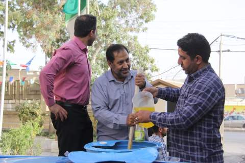 برپایی ایستگاه صلواتی به مناسبت عید غدیرخم در زاهدان