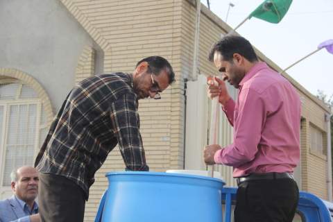 برپایی ایستگاه صلواتی به مناسبت عید غدیرخم در زاهدان