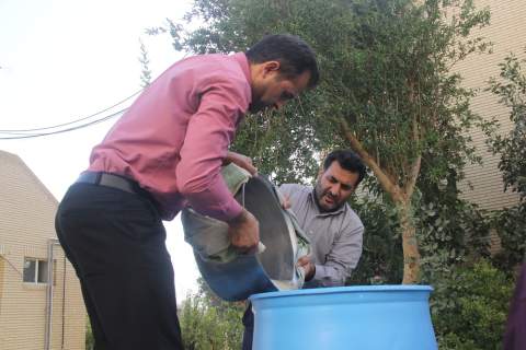 برپایی ایستگاه صلواتی به مناسبت عید غدیرخم در زاهدان